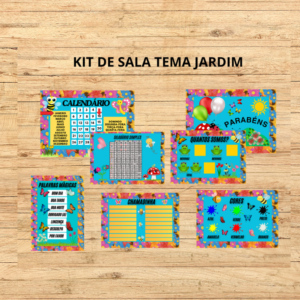 KIT DE SALA TEMA JARDIM 3x3