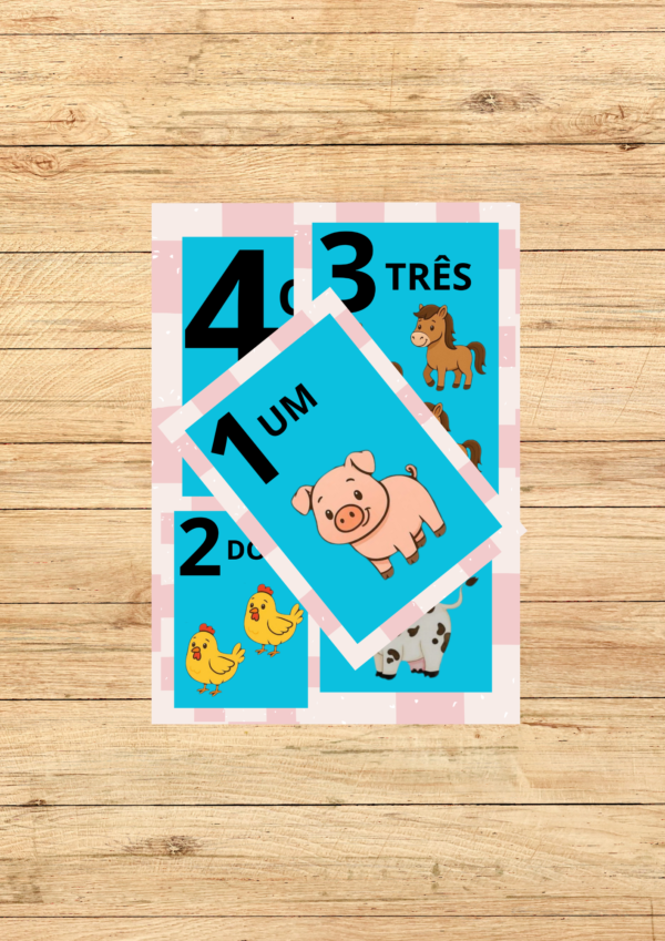 NUMERAIS KIT DE SALA TEMA FAZENDINHA 3X3