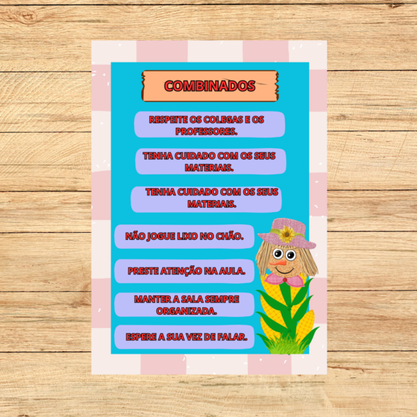 COMBINADOS FAZENDINHA KIT DE SALA TEMA FAZENDINHA 3X3