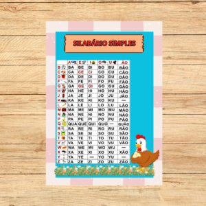 SILABÁRIO SIMPLES FAZENDINHA 3X3