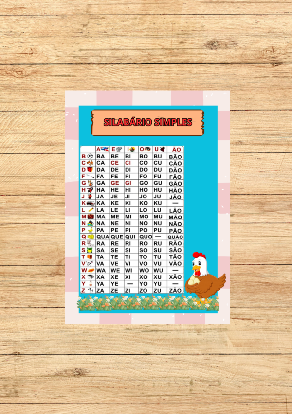 SILABÁRIO SIMPLES FAZENDINHA 2X2