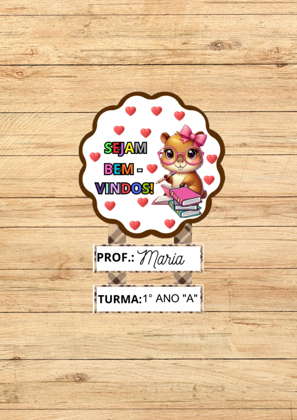 KIT DE SALA CAPIVARAS FOFAS 2X2