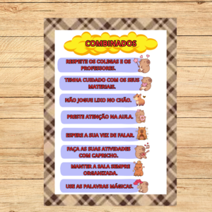 COMBINADOS CAPIVARAS FOFAS 3X3