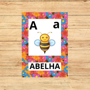 ALFABETO COM DOIS TIPOS DE LETRAS