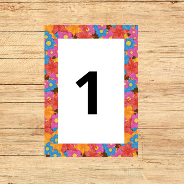 PT (94) NÚMEROS TEMA JARDIM