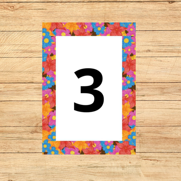 PT (96) NÚMEROS TEMA JARDIM