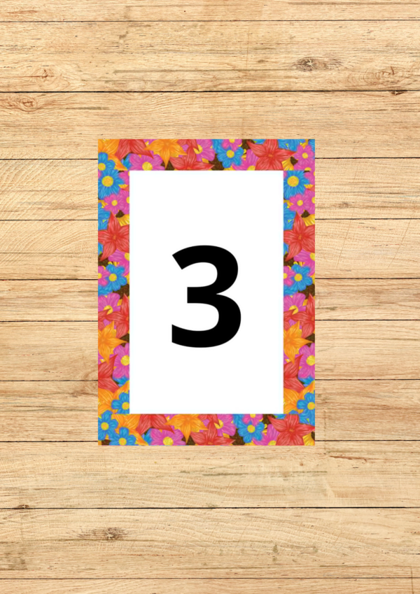 PT (96) NÚMEROS TEMA JARDIM