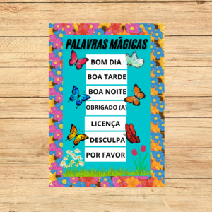 CARTAZ PALAVRAS MÁGICAS 2X2
