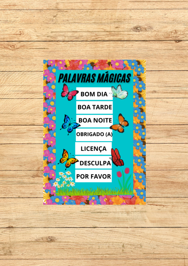 CARTAZ PALAVRAS MÁGICAS 2X2