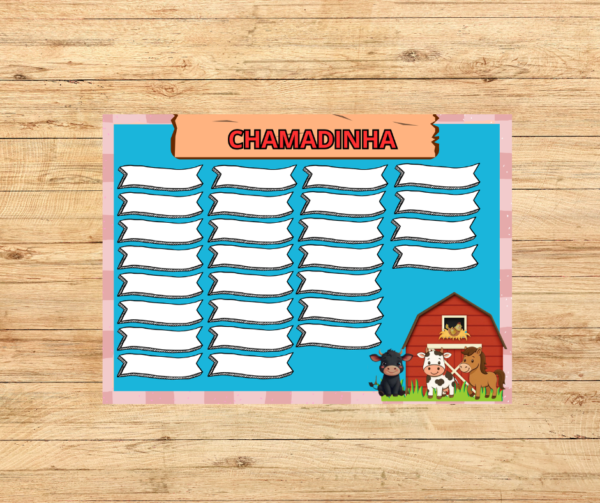 CHAMADINHA FAZENDINHA 3X3