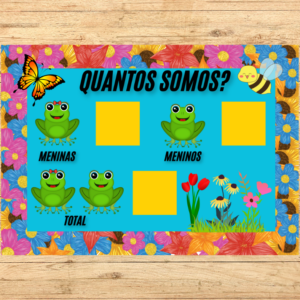 CARTAZ QUANTOS SOMOS TEMA JARDIM 2X2