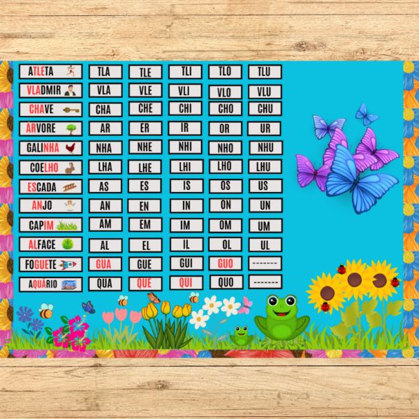 KIT DE SALA TEMA JARDIM 2X2