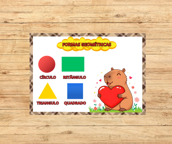 KIT DE SALA CAPIVARAS FOFAS 2X2