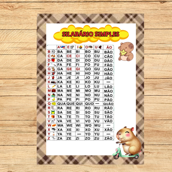 KIT DE SALA CAPIVARAS FOFAS 2X2