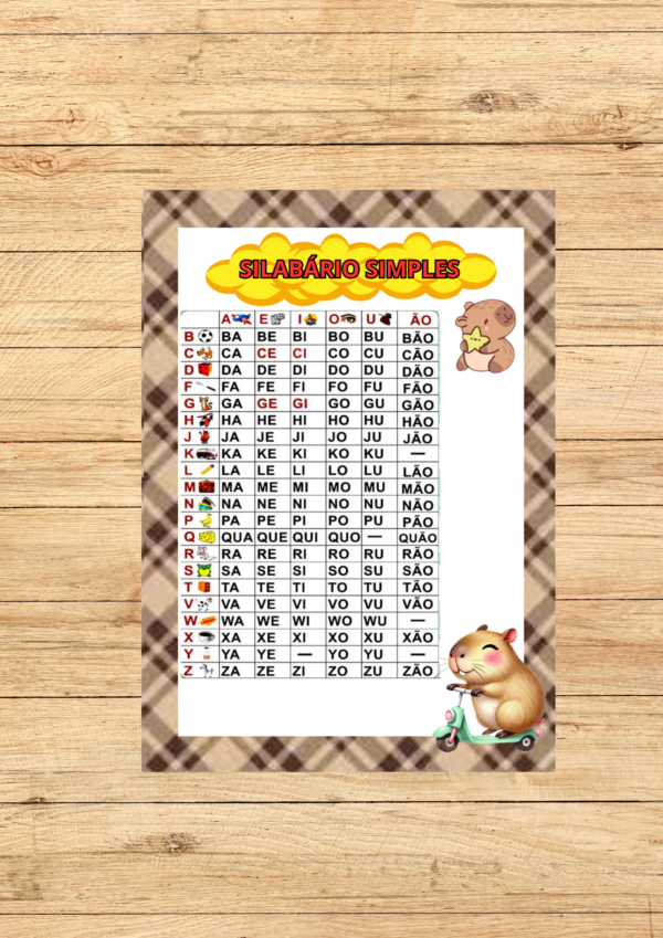 KIT DE SALA CAPIVARAS FOFAS 2X2