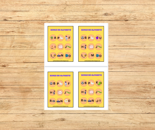 BINGO DO ALFABETO