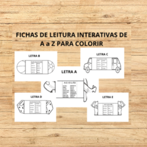 FICHAS DE LEITURA INTERATIVAS PARA COLORIR