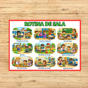 PAINEL ROTINA SALA DE AULA
