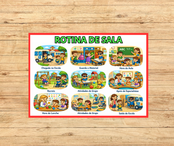 PAINEL ROTINA SALA DE AULA