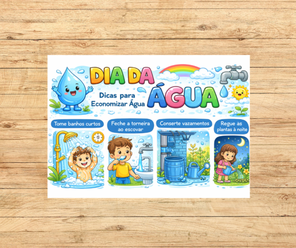PAINEL DIA DA ÁGUA CONSUMO CONSCIENTE