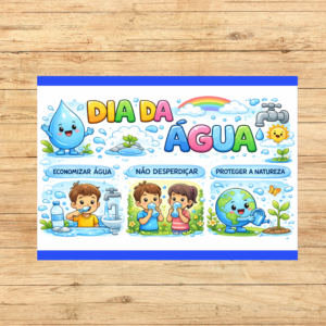 PAINEL DIA DA ÁGUA EVITE DESPERDÍCIOS