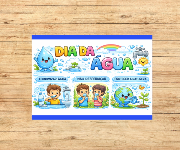 IMAGEM TEMPO (29) PAINEL DIA DA ÁGUA EVITE DESPERDÍCIOS