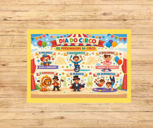 IMAGEM TEMPO (40) PAINEL PERSONAGENS DO CIRCO