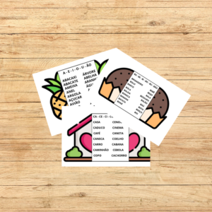 FICHAS DE LEITURA INTERATIVAS COLORIDAS