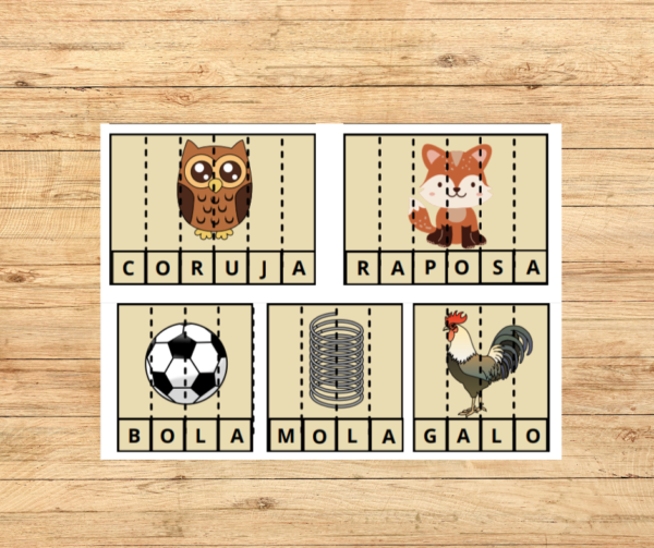 JOGO DE ALFABETIZAÇÃO FORMANDO PALAVRAS