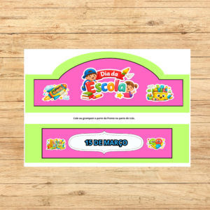 COROA DIA DA ESCOLA VERDE E ROSA