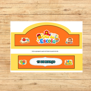 COROA DIA DA ESCOLA AMARELO E LARANJA