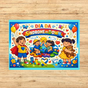 PAINEL COLORIDO SÍNDROME DE DOWN