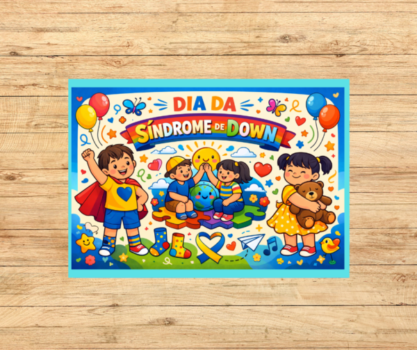 PAINEL COLORIDO SÍNDROME DE DOWN