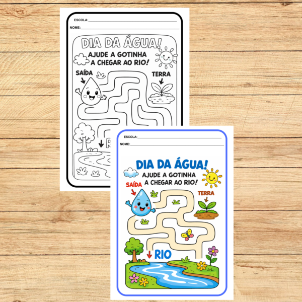 KIT DE ATIVIDADES DIA DA ÁGUA