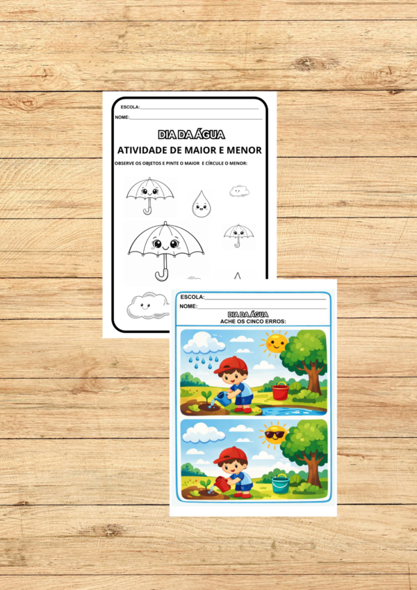 KIT DE ATIVIDADES DIA DA ÁGUA