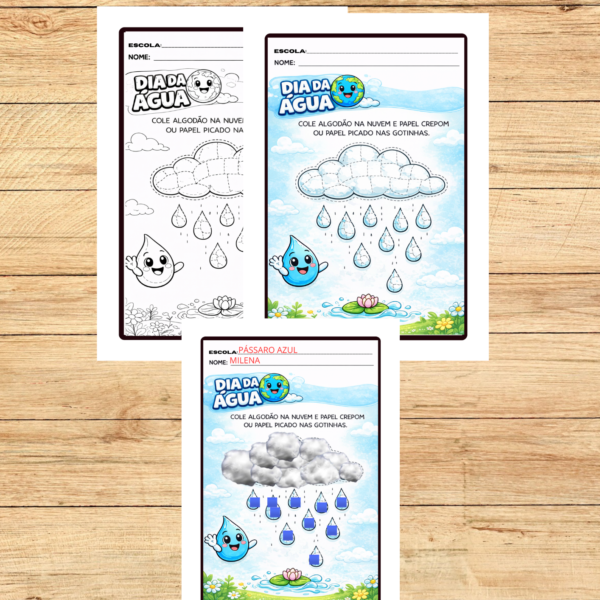 KIT DE ATIVIDADES DIA DA ÁGUA