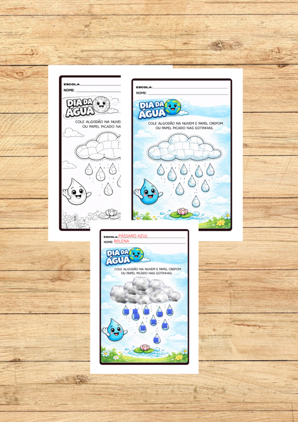 KIT DE ATIVIDADES DIA DA ÁGUA