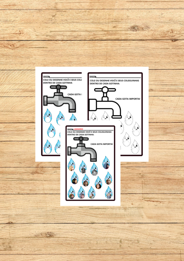 KIT DE ATIVIDADES DIA DA ÁGUA