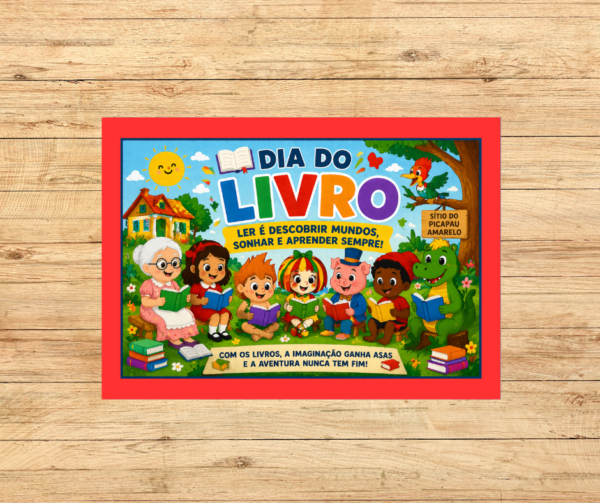 DIA DO LIVRO COM OS PERSONAGENS DO SÍTIO