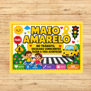 PAINEL MAIO AMARELO TRÂNSITO SEGURO