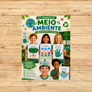 KIT 4 ATIVIDADES + COROA MEIO AMBIENTE