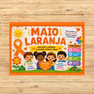 PAINEL MAIO LARANJA FAÇA BONITO