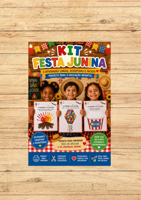 KIT ATIVIDADES LÚDICAS FESTA JUNINA