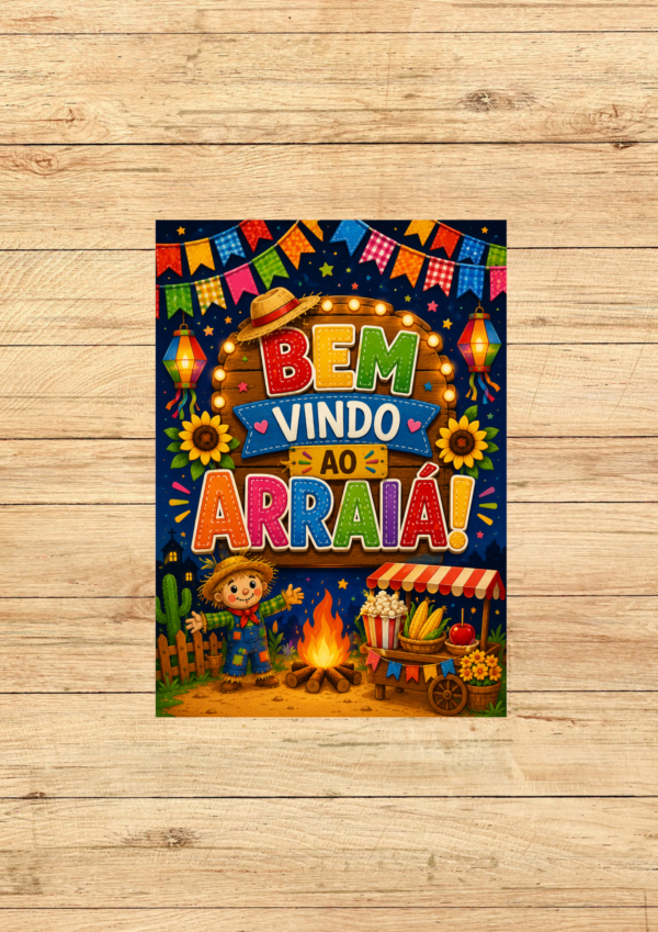 PAINEL BEM-VINDO AO ARRAIÁ
