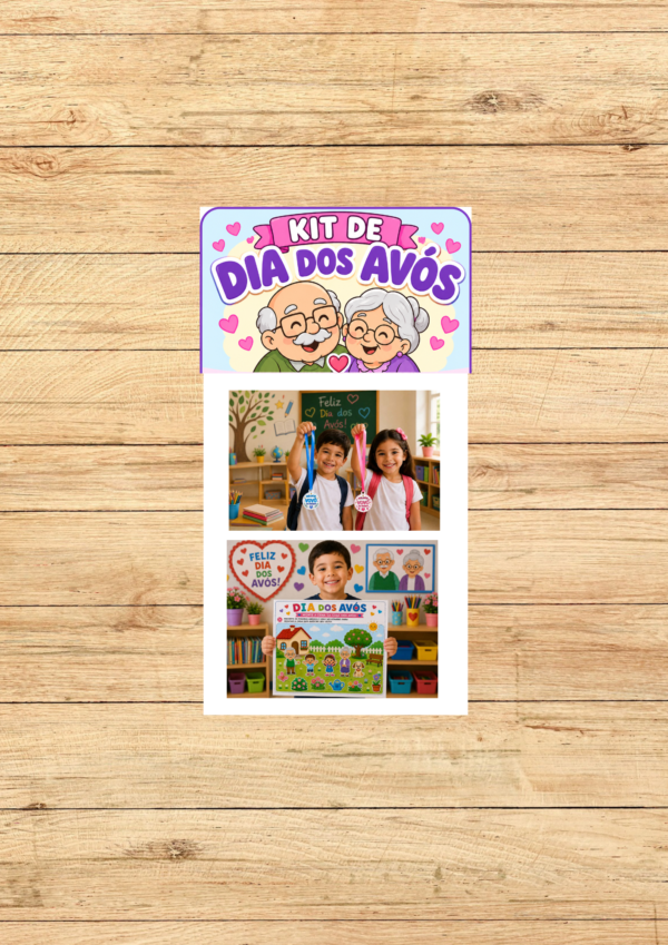 KIT DIA DOS AVÓS: ATIVIDADE + MEDALHA