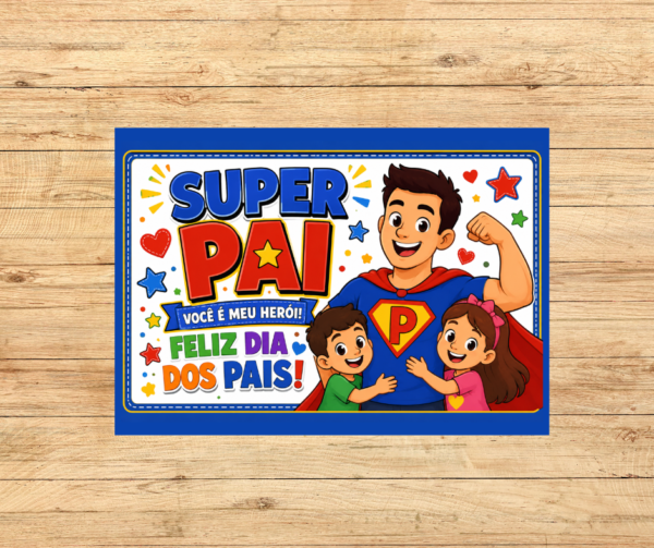 PAINEL COLORIDO DE FELIZ DIA DOS PAIS