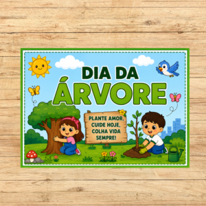 PAINEL COLORIDO DIA DA ÁRVORE