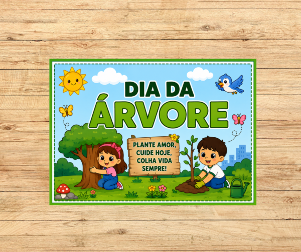 PAINEL COLORIDO DIA DA ÁRVORE